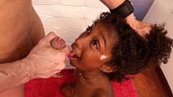 A black woman from Rio gets her face cummed and her ass ironed.