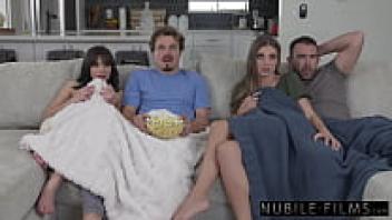 Aria Valencia and Kenzie Valencia's spooky movie night transforms into a steamy sex session (S44:E11)
