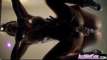 Franceska Jimes's Anal Sex Tape with Big Wet Oiled Round Ass Girl, clip-07