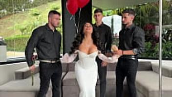 Amazing Valentine's Day Gangbang with Anal and Steffy Moreno DP