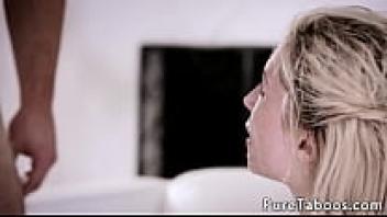 In Gangbang, a cute little teen gets facialized.