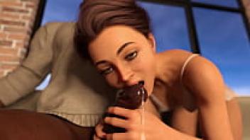 Husband Films Wife with BBC| Hotwife part 02: 3D Hentai Porn Games in Interracial Sex with the BBC