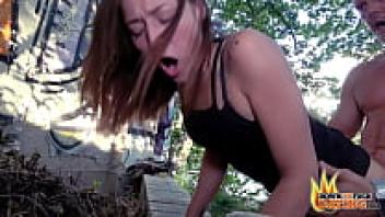 PublicSexDate: A Stranger in the Park Captures a Natural Teen Mina Creampie