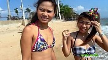 Shower With Adorable Asian Beach Friends on TukTukPatrol