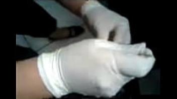 My penis being fingered by the nurse