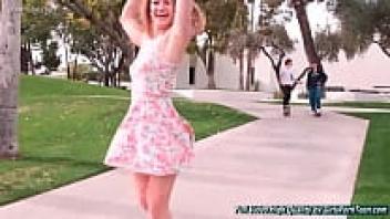 Kenzie blonde public upskirt vagina masturbating toy for teen TV girls