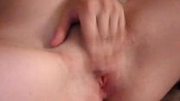 A gorgeous girl masturbating
