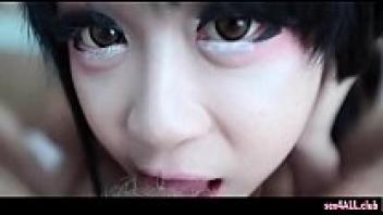 Asian teen ladyboy cock-tasting