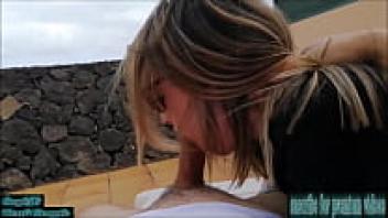 dangerous public blowjob with nearby neighbours