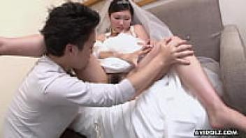 Uncensored, Japanese brunette Emi Koizumi adored her wedding gown.