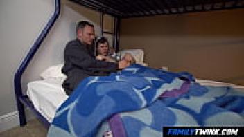 FamilyTwink: A cool stepfather spoiling his young son before bed