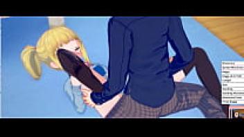 Love for a Hentai blonde girl in a missionary role