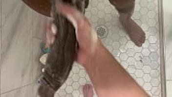 Clean your father's dick and be a good girl! What a hot little brat you are! Stepdaughter, 18, masturbates her black stepfather's enormous cock.