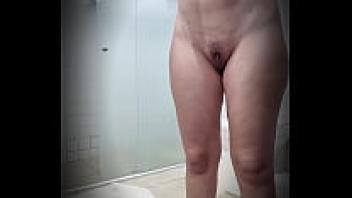 Real Voyeur Footage of a Naughty MILF Masturbating in an Airbnb Bathroom Captured by a Hidden Cam! (First Part)