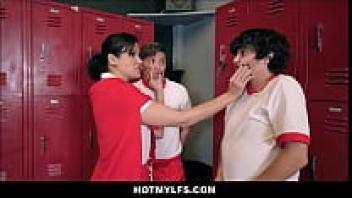 MILF Gym Teacher Double Penetration Threesome From Two h. Boys is a parody of Porky's movie.