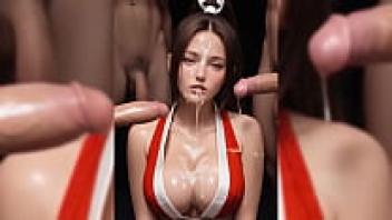 Double Anal Penetration by Gangbang [AI PMV]