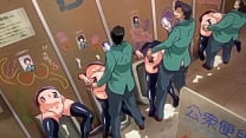 Hentai: Love-Holes in College Public Bathrooms [Subtitled]