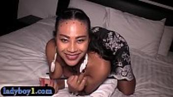 Big cock, ladyboy Jasmine has a thing for a white man.