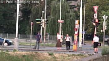 PUBLIC gangbang orgy adorable teen who is extremely hot
