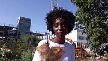 BLACK EBONY MILF ZAAWAADI REAL PUBLIC PICKUP SEX FOR CASH IN BERLIN: A GERMAN SCOUT