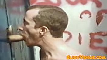 Historical glory hole cocksucking with strong gay men