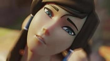 She has a desire obsession. Adorable girl is in love with a variety of men and sex partners. Pornographic 3D animation