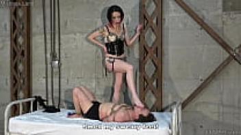 Mistress her bound sub with BDSM Femdom