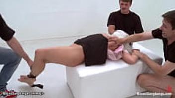 Gang bang and busty blonde dp were adored.