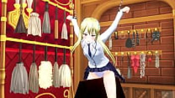 Uncensored Japanese hentai animation, creampie ASMR, spanking, young virgin deflowering