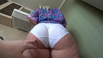 The girlfriend with the strapon adores her hairy pussy after the lesbian rattles a juicy PAWG in underwear. POVs of homemade fetish and bottom view