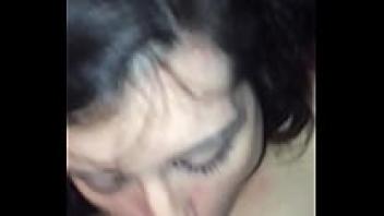 Good home-made brunette cock sucking