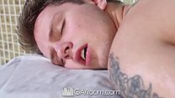 GayRoom: After a massage and blowjob, a tight ass gets loved