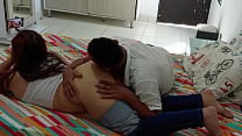 AMAZING WILD SEX WITH MY STEPFATHER IN MY ROOM AS WE RECORDED A VIDEO-highlight-