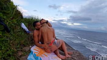 I met a hot blonde on the beach, and we had sex.