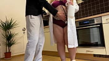 The perverted elderly mother-in-law chose to pretend to be a nurse.