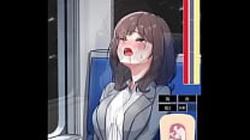 [Gameplay] Office Lady in Train Hentai: Using the Magic Masturbator