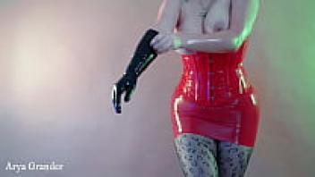 Video: Arya Grander Long Opera Gloves Made of Latex Rubber