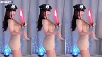 BJ from Korea The Haru dance Dancing with a light pole