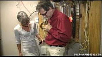Granny sneering at an elderly man
