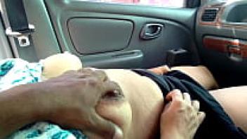 Stepmother was irritated and enjoyed driving on the highway.