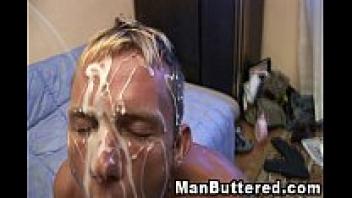 With a horrible cum, a nice gay bareback is in love.