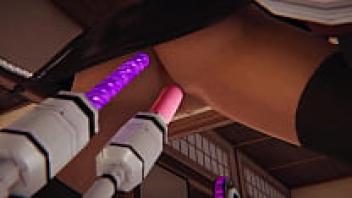 Final Fantasy 7 Remake: 3D porn with Tifa Lockhart in a sex machine