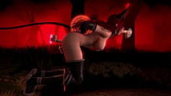 3D Porn: A Demon Girl Falls Into a Gangband Trap With Magic Dicks