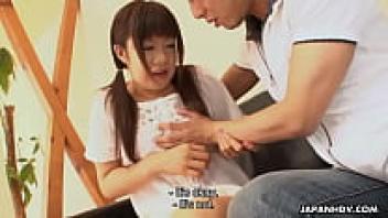 An lovely Asian adolescent is being sloppily cummed in her mouth.