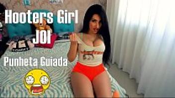 Sexy Hooters girl who is a horny jerk off giving you wicked, cum-controlled handjob instructions