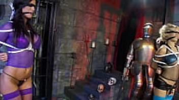 HOT BABES TIEED UP IN BDSM BONDAGE ROPE FETISH PORN!