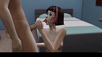 3D Hentai Sims 4: Korean Kimchi Brat Taking Three Meats