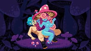 The beautiful monster chick FEMDOM is draining his balls in Flip Witch [Pixel HENTAI Game] Ep. 14!