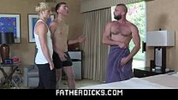 Stepdad and his lads are a passionate, infatuated, scandalous threesome. FamilyDick
