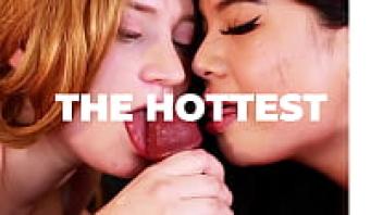 British Teens' Interracial Blowjob and Handjob